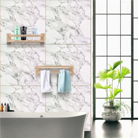 Nursery Book Shelves Set of 4,Wood Floating Nursery Shelves for Wall (Set of 4) - Picture 5 of 7